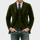 Tommy™ | Set de 2 piese: Sacou și Vestă din Catifea