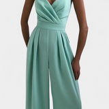 Romily Mono Sexual cu Bretele și Pantaloni Largi Elegant