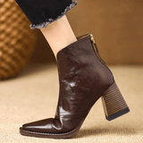 Austėja™ - Botine de Lux cu Toc Mediu