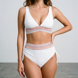 Elena | Costum de baie push-up modelator cu talie înaltă
